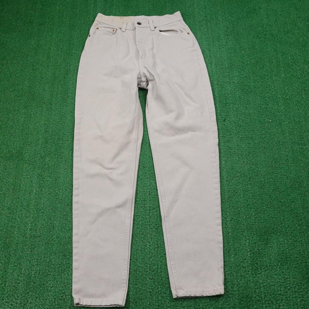 VINTAGE Levi's Jeans Womens 10 Grey‎ Tapered Leg Made in USA 90s 16521-0253